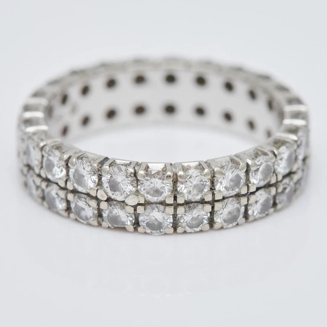 Memory-Ring, 750er Weißgold, Diamanten. — Rings — Stockholms Auktionsverk Köln