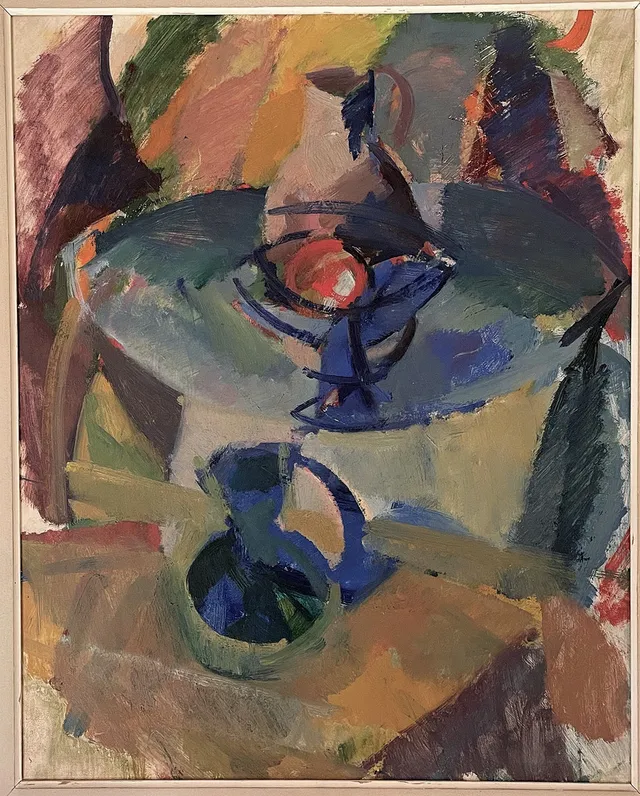 ERIK EWALD. 1903–1971, Olja på pannå. Signerad 1948.