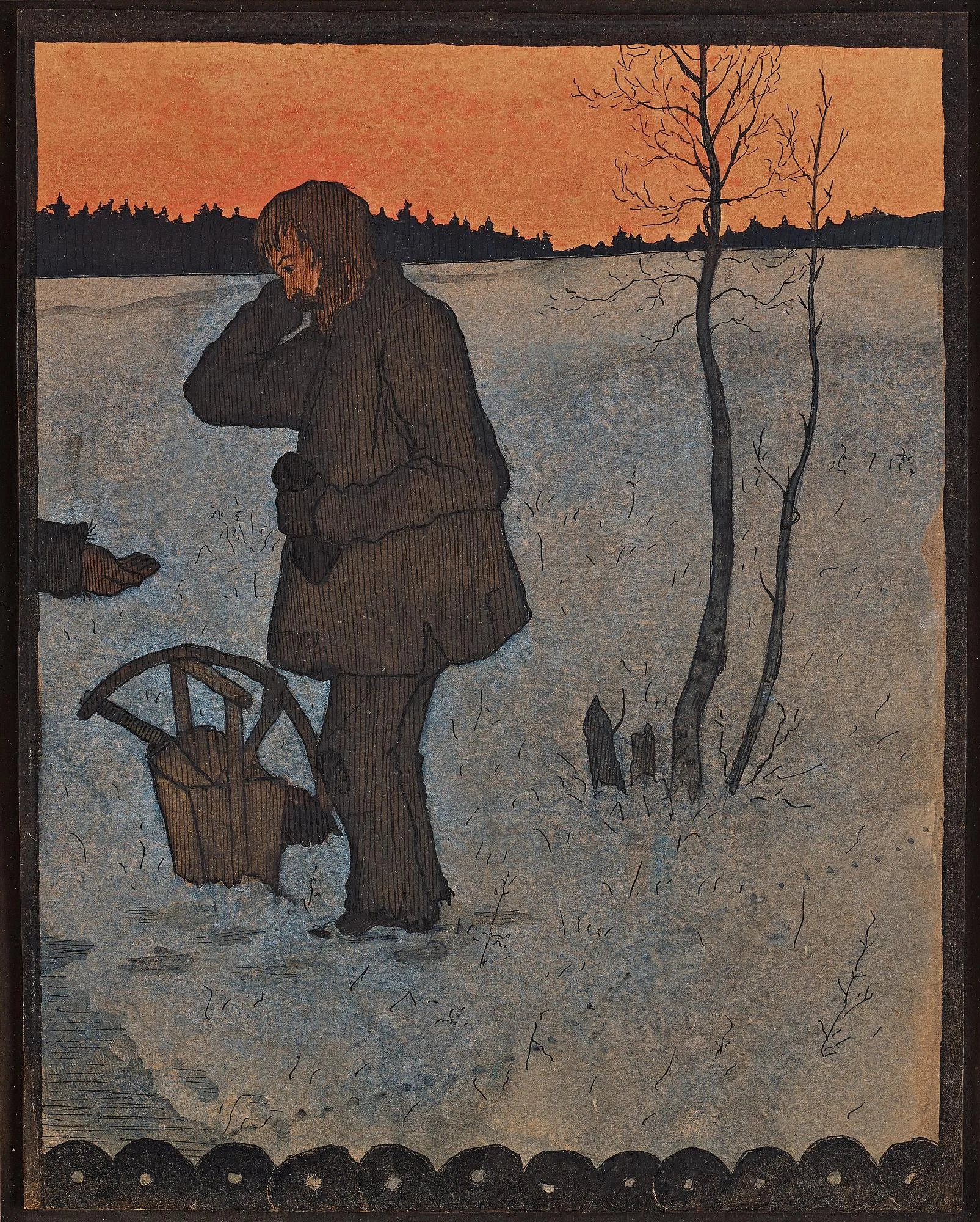 Hugo Simberg, Vedhuggaren. — Bukowskis