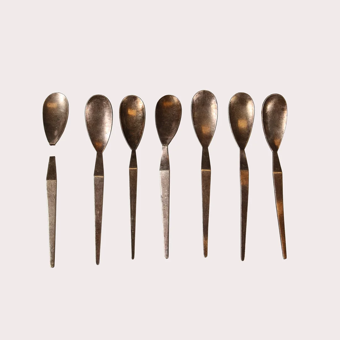 ELON ARENHILL. Kaffeskedar, Sterlingsilver, ca år1962. — Silver — Limhamns Auktionsbyrå