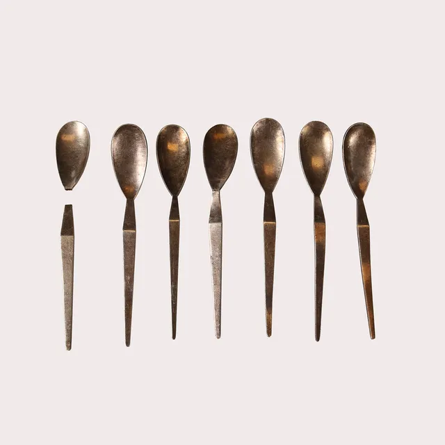 ELON ARENHILL. Kaffeskedar, Sterlingsilver, ca år1962.