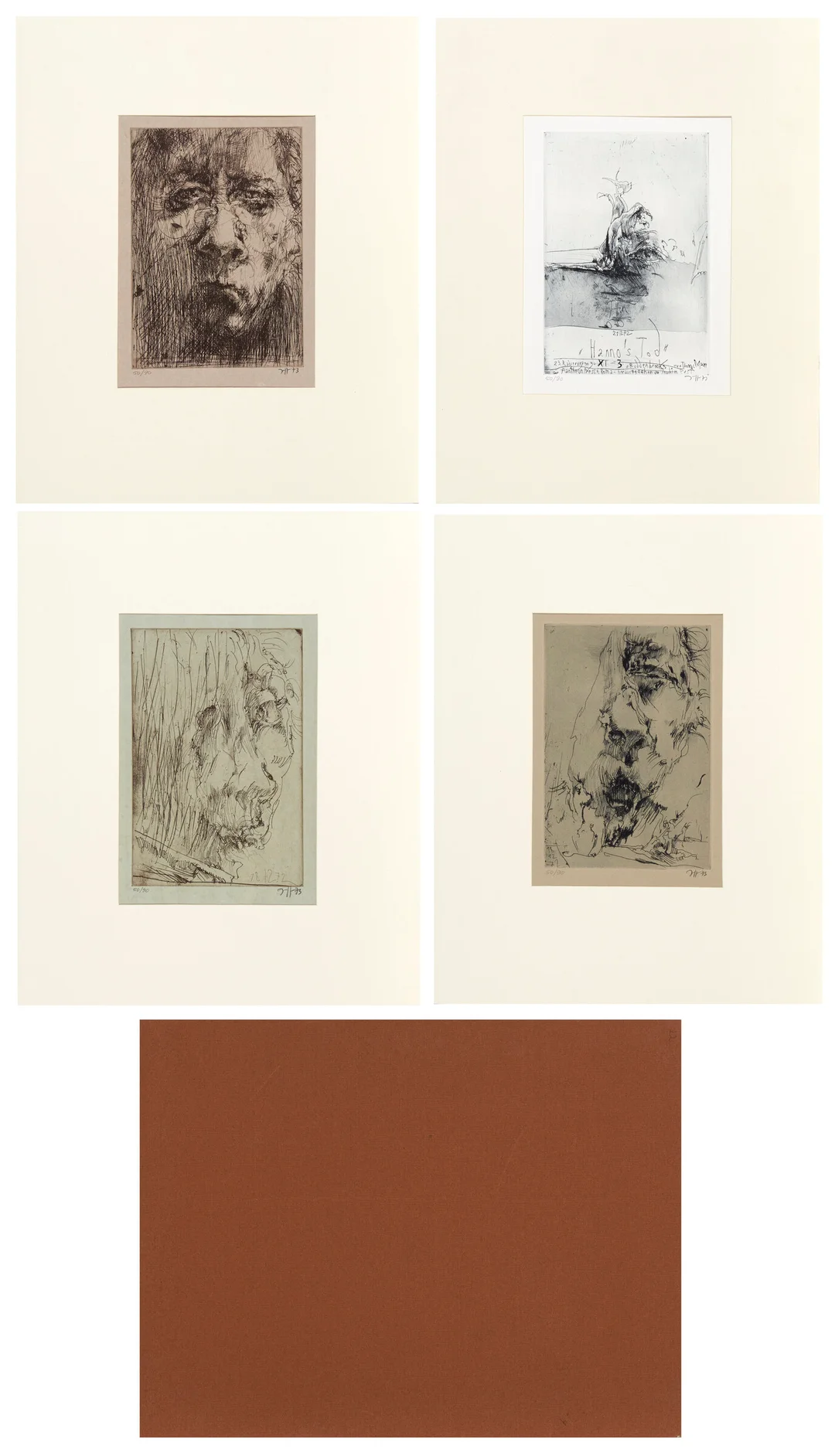 Janssen, Horst — "Hanno's Tod" 1973 — Kunst/Grafikk — Blomqvist