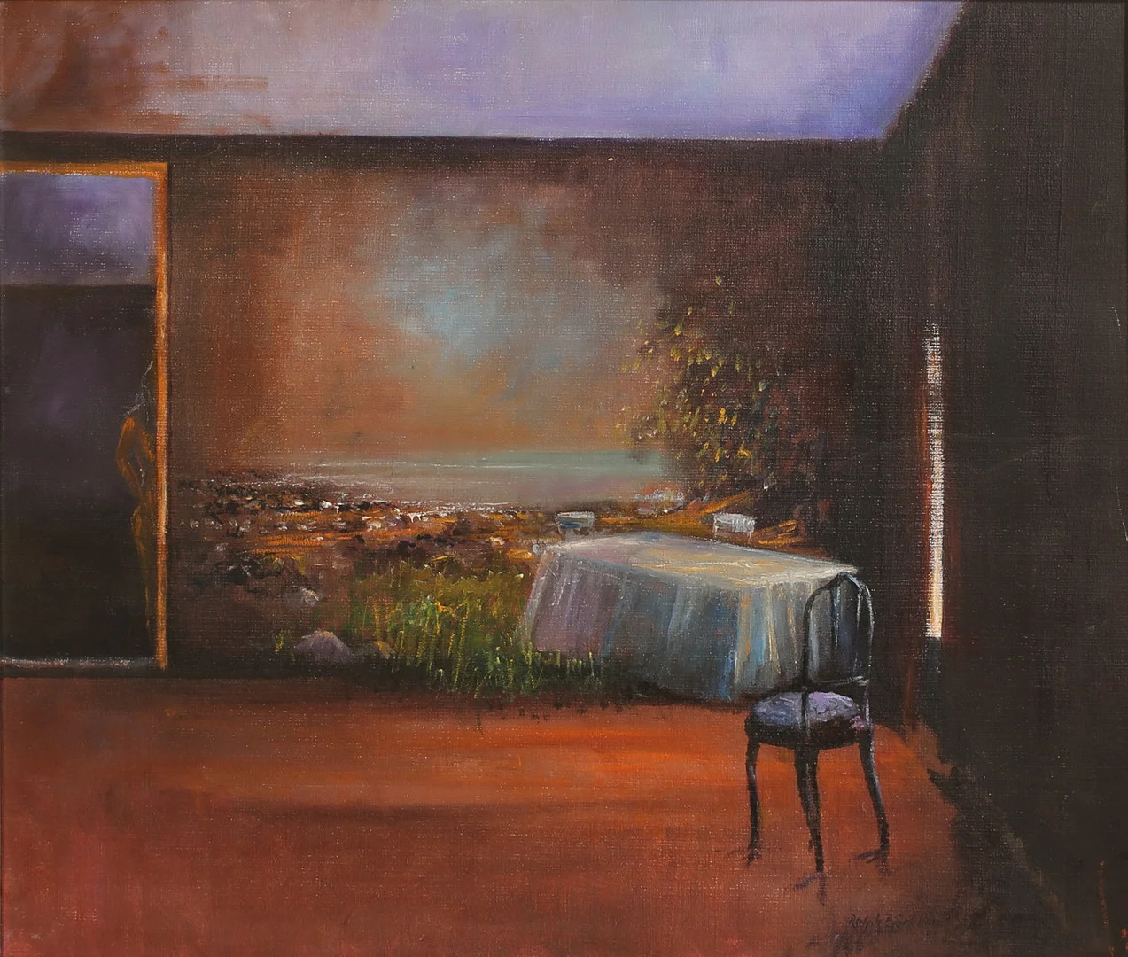 RALPH BJÖRKLUND. Olja på duk, signerad och daterad 91. — Paintings — RA Auktionsverket Norrköping