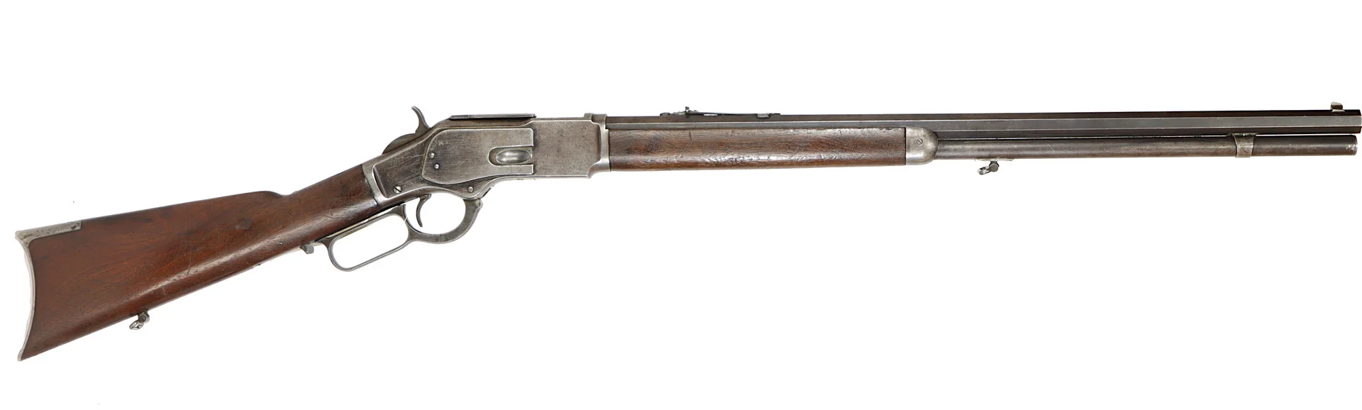 KULGEVÄR, fabrikat Winchester, modell 1873, kaliber .38-40, tillv.nr Saknas, se-nr SE2107627. — Rifles — Walter Borg