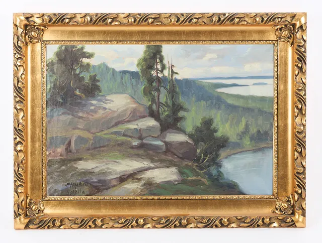 ARTHUR HEICKELL. "Från Koli", signerad, märkt "Kolilta", olja på duk.