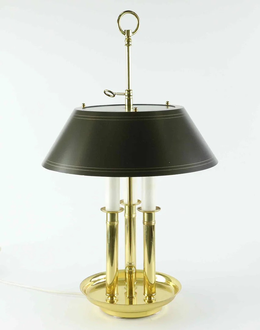 BORDSLAMPA, Bouillotte, mässing och plåt, Örsjö ÖIA Belysning, 1900-tal. — Table Lamps — Hälsinglands Auktionsverk