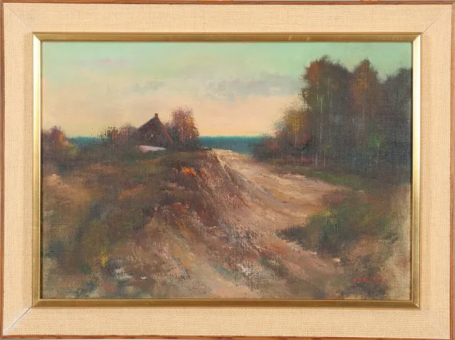 MALTE SÄRLÖV. OLJA PÅ DUK, signerad.