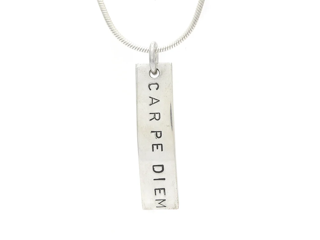 EFVA ATTLING, hänge/kedja, Carpe diem, silver, längd 42 cm, vikt 9,6 g — Smycken/Hänge med kedja — Kaplans