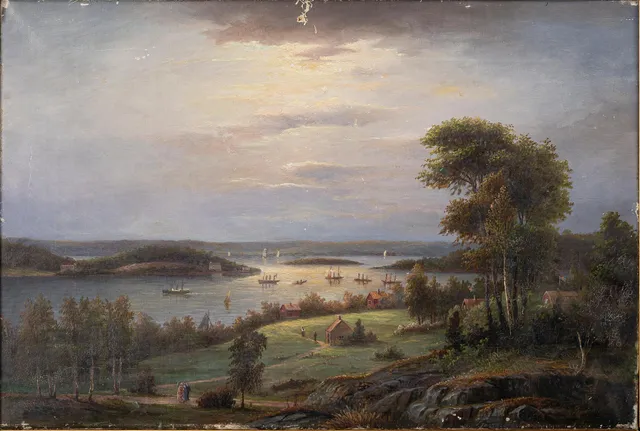 Ehrnfried Wahlqvist, Utsikt över Waxholm.
