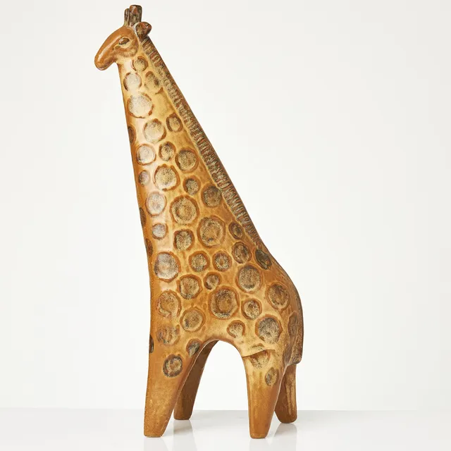 LISA LARSON. Giraff ur "Stora Zoo", figurin, Gustavsberg, glaserat stengods.