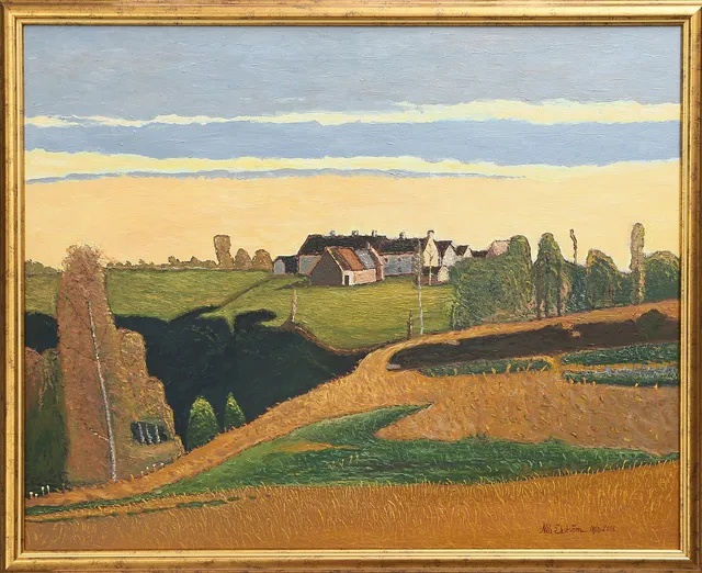 NILS EKSTRÖM. OLJA på duk, signerad, 1900-tal.