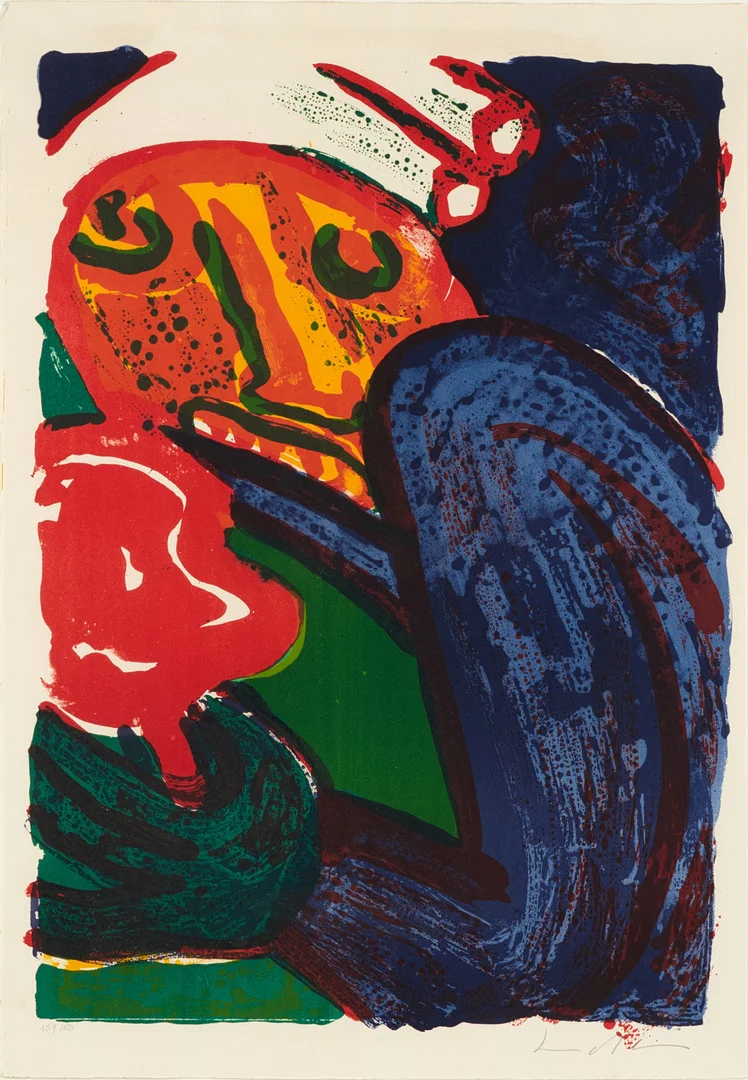 BENGT LINDSTRÖM (1925–2008). Figurkomposition, signerad, numrerad 109/150. — Engravings & Prints — Crafoord Auktioner Stockholm