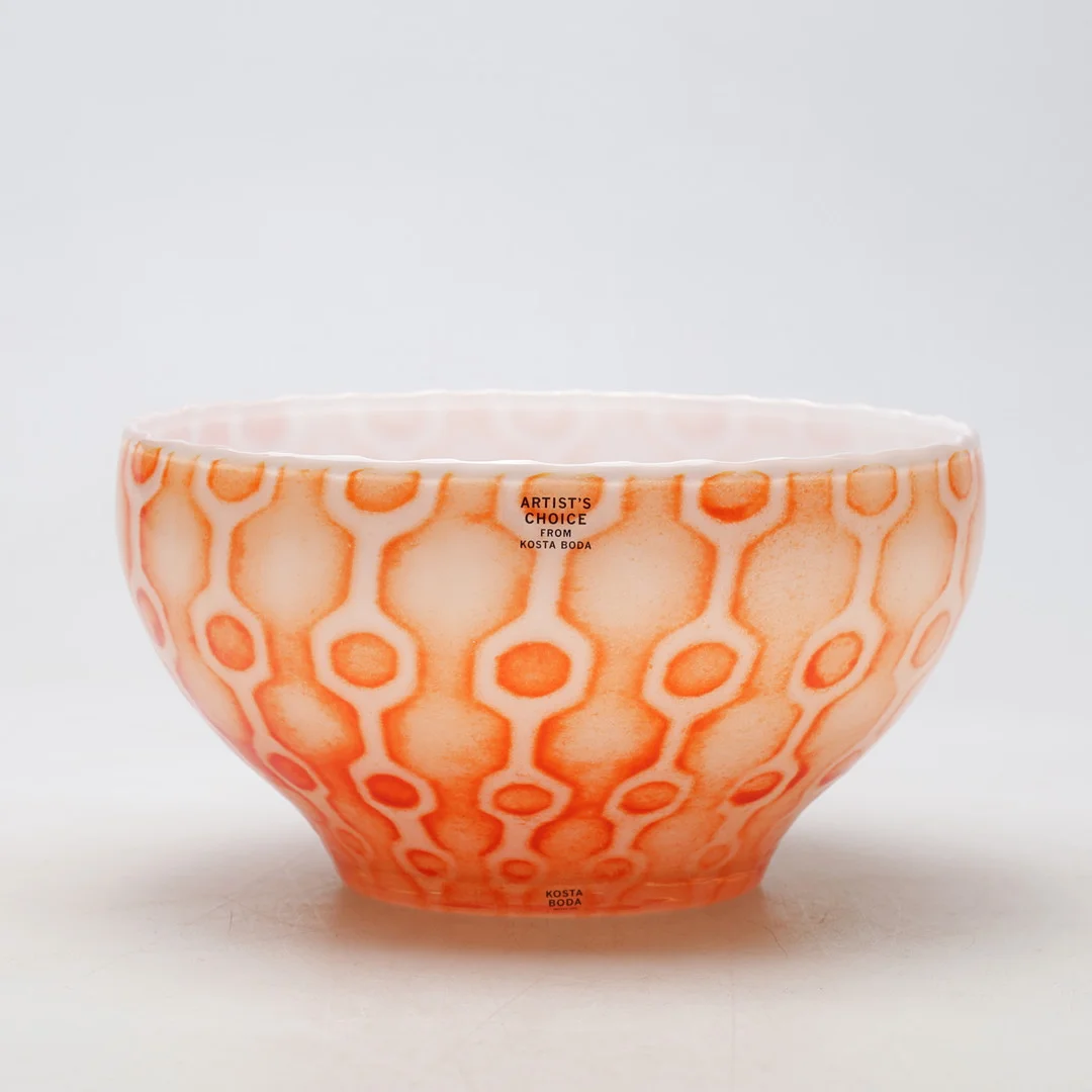 OLLE BROZÉN. skål, glas, "Lolly Bowl", Artist's Choice, Kosta Boda, signerad. — Utility glass — Gomér & Andersson Nyköping