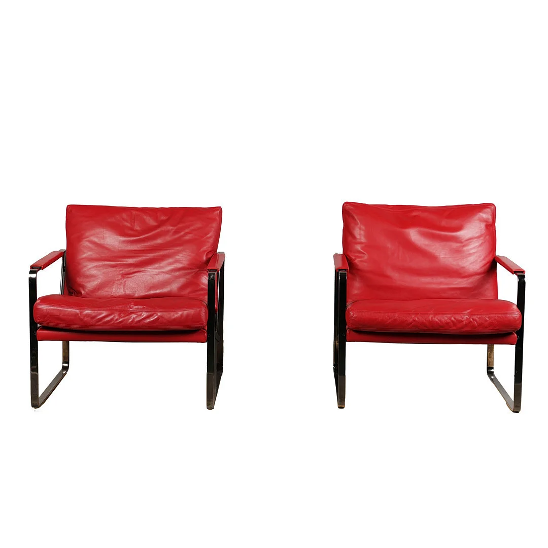PREBEN FABRICIUS (1931-1984). WALTER KNOLL, “CONVERSATION CHAIR” MODEL 710 (2). — Armchairs & Chairs — Bishop & Miller