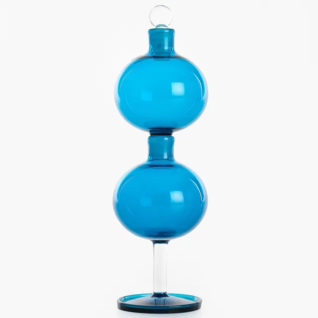 NANNY STILL. Dubbelkaraff, 2 delar, "Harlekiini", glas, Riihimäen Lasi Oy, Finland, serien formgiven 1958, i produktion till 1968.