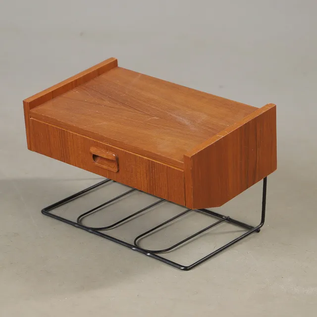 TELEFONHYLLA, teak, 1900-talets mitt.