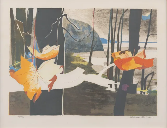 HÅKAN THORSÉN (1928-1982). Kustlandskap, litografi nr 198/360, signerad.