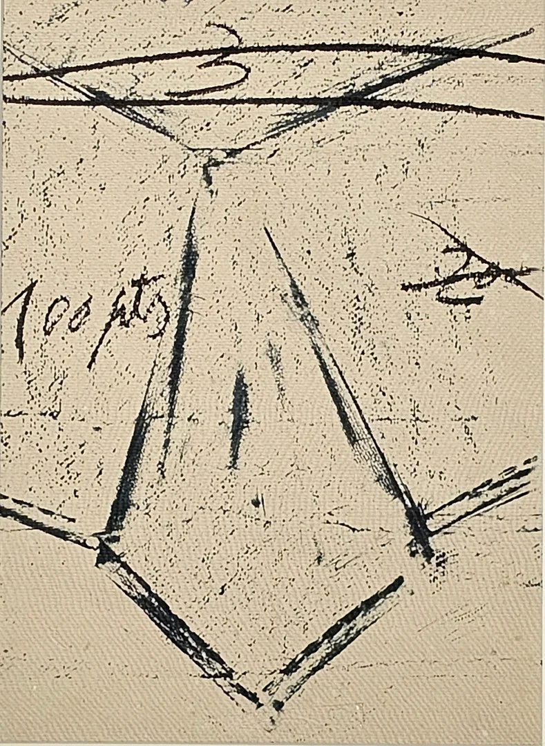 ANTONI TÀPIES. "LLAMBREC 12". LITOGRAFÍA SOBRE PAPEL. LIBRO "LLAMBREC MATERIAL". — Engravings & Prints — Barcelona Auctions