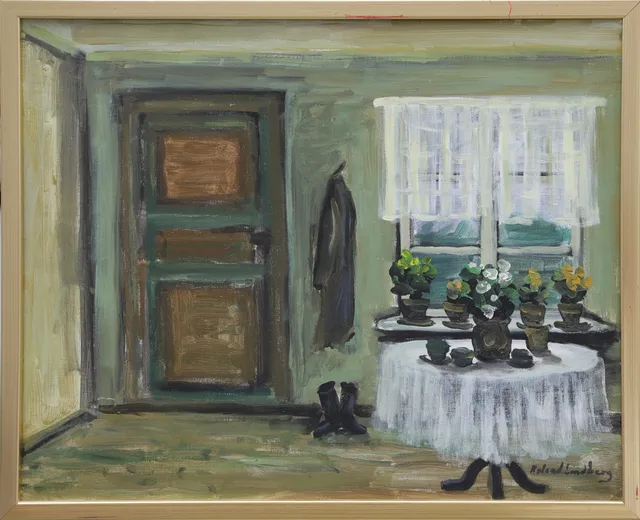 ROLAND LINDBERG. OLJA, på duk, signerad.