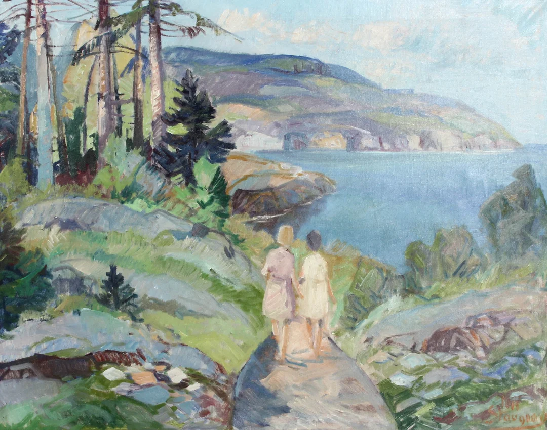 Nis Stougaard. Party from Bornholm — Paintings and sculptures/Older pictorial arts — Lauritz