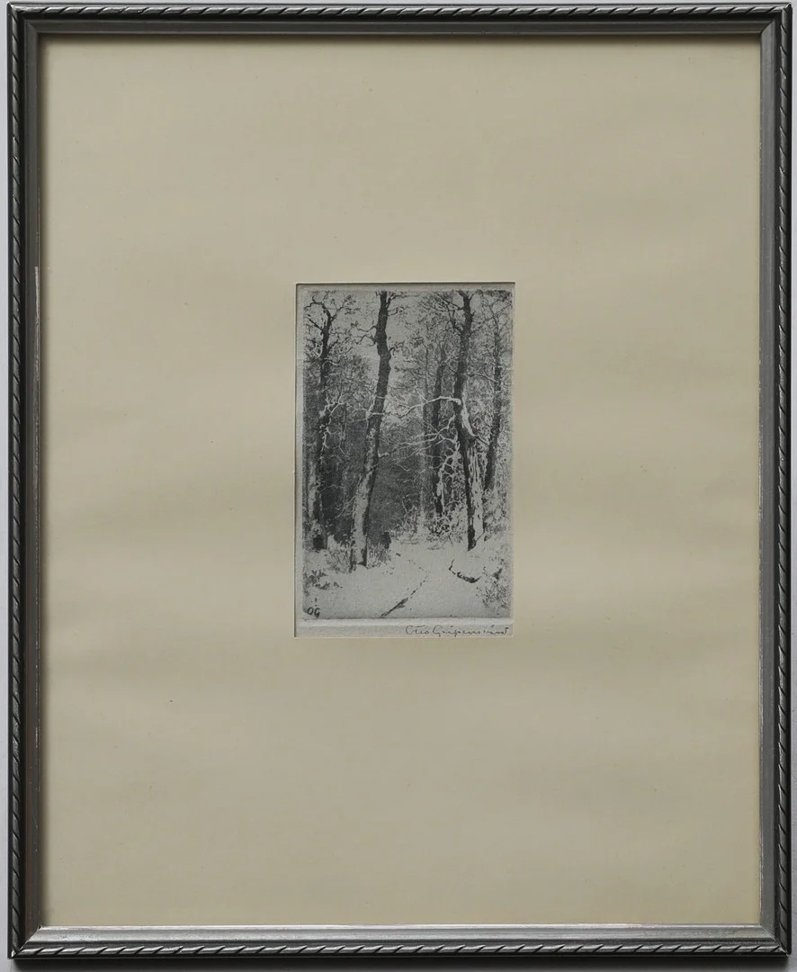 OTTO GRIPENSWÄRD. Etsning, signerad, samt daterad 95 . — Engravings & Prints — Södermanlands Auktionsverk