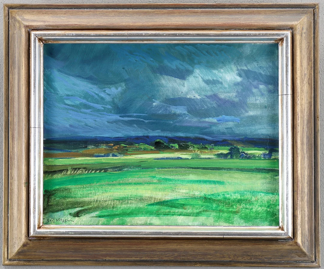 LEIF NILSSON. Olja på duk, signerad. — Paintings — Karlstad Hammarö Auktionsverk