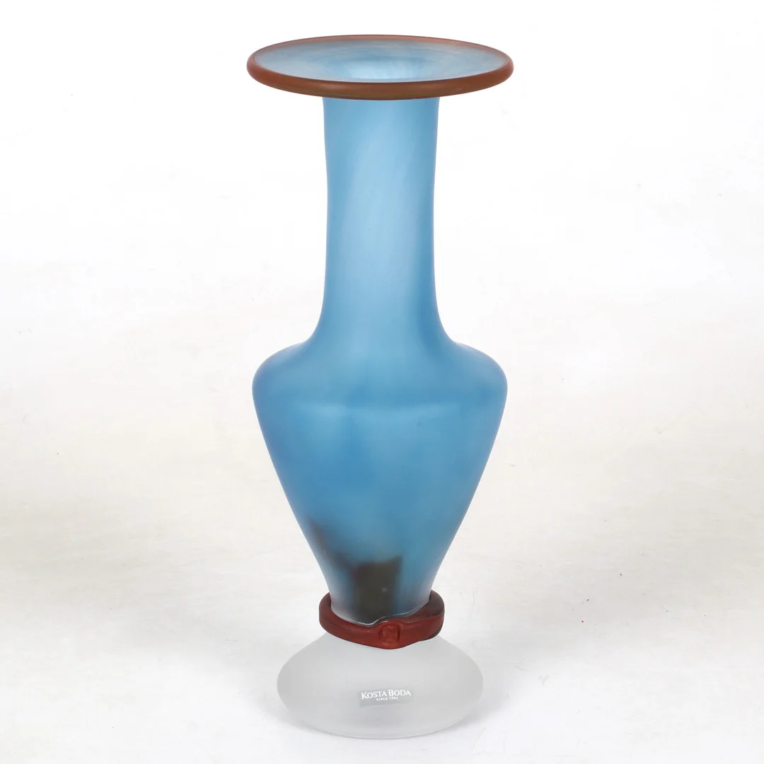 MONICA BACKSTRÖM. Vas, glas, "Pandora", Kosta Boda, 1900-talets senare del. — Utility glass — Stadsauktion Sundsvall