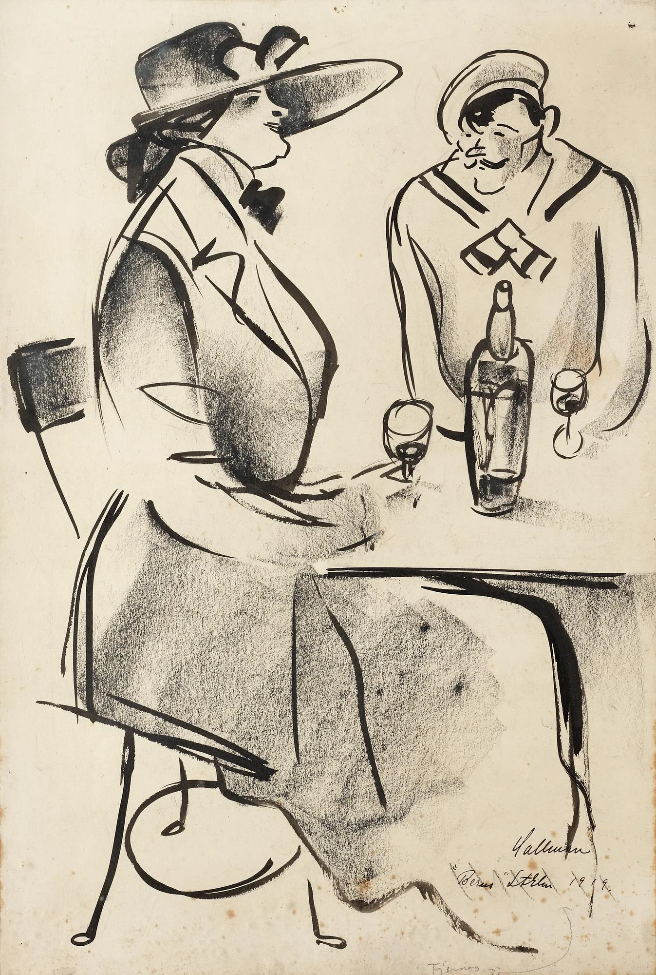 Adolf Hallman, På Berns Salonger. — Bukowskis
