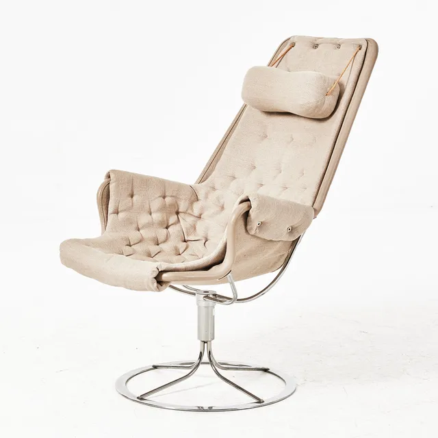 BRUNO MATHSSON. "Jetson", fåtölj, Dux, etikettmärkt.
