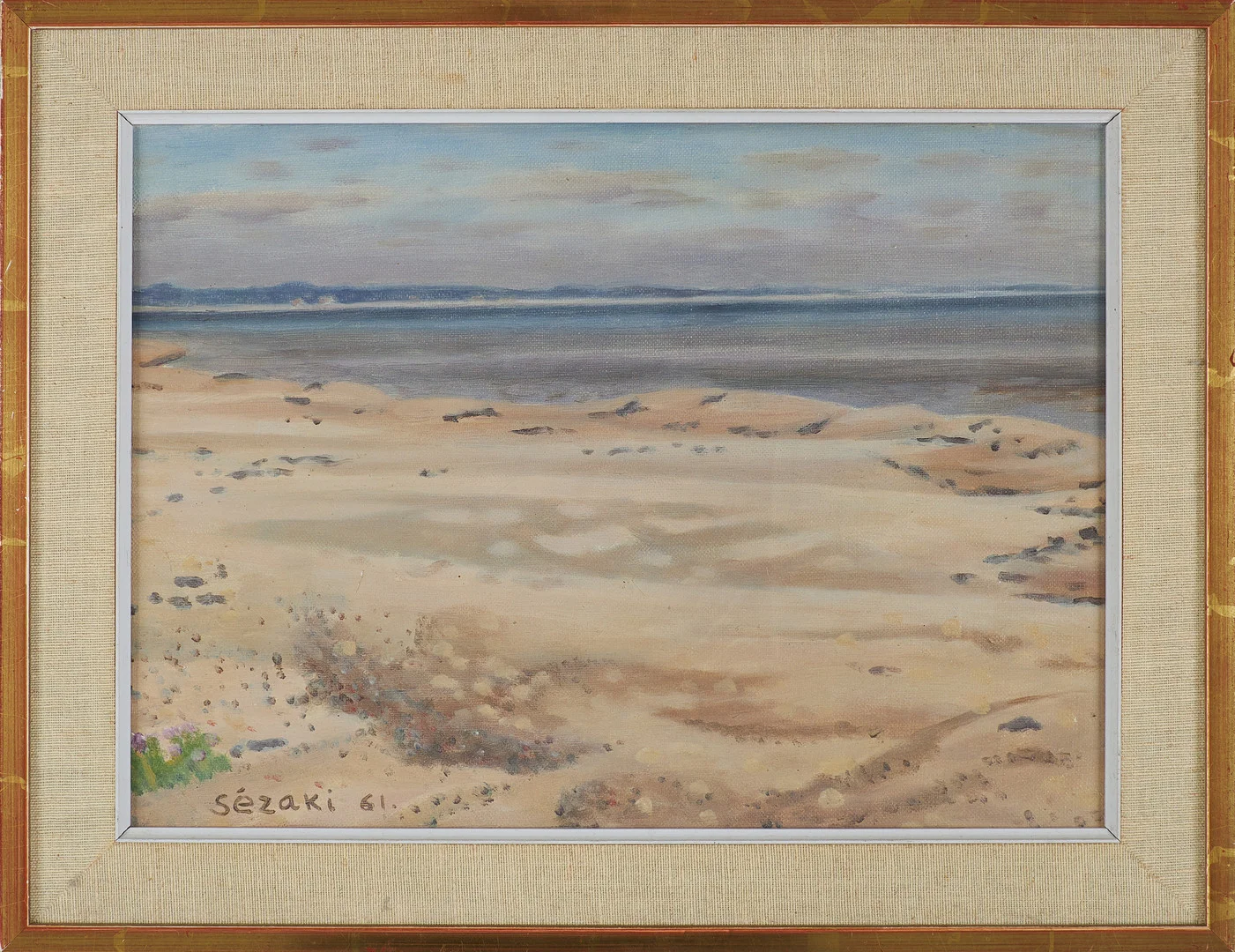 HARUO SEZAKI (1907-1977). Kustlandskap från Kivik, olja på duk, signerad. — Paintings — Stockholms Auktionsverk Sickla