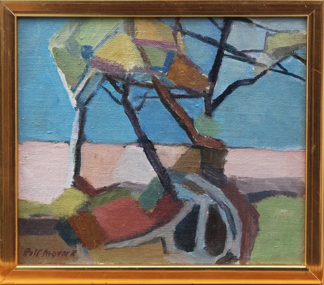 ROLF INGVAR KARLSSON. OLJA, på pannå, signerad.