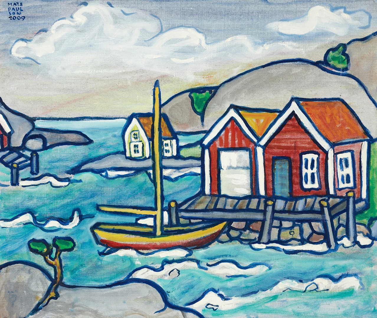 MATS PAULSON (1938-2021). "Koster II", signerad och daterad Mats Paulson 2009, olja på duk. — Paintings — Crafoord Auktioner Stockholm