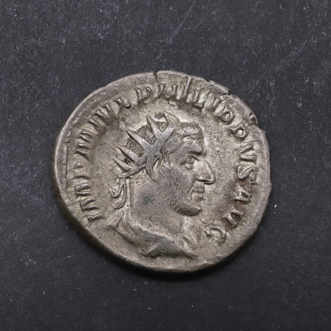 ROMAN IMPERIAL COINAGE: A SILVER ANTONINIANUS OF PHILIP I. 244-249 A.D. — Coins & Banknotes — Lawrences Auctioneers