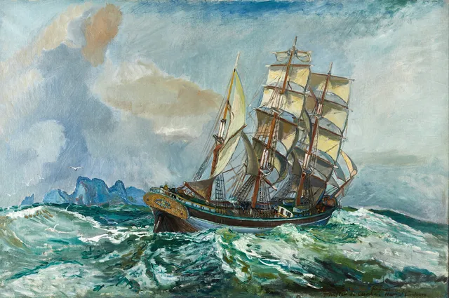 HARALD LINDBERG (1901-1976), ”Tristan da Cunha”, signerad Harald Lindberg, olja på duk.