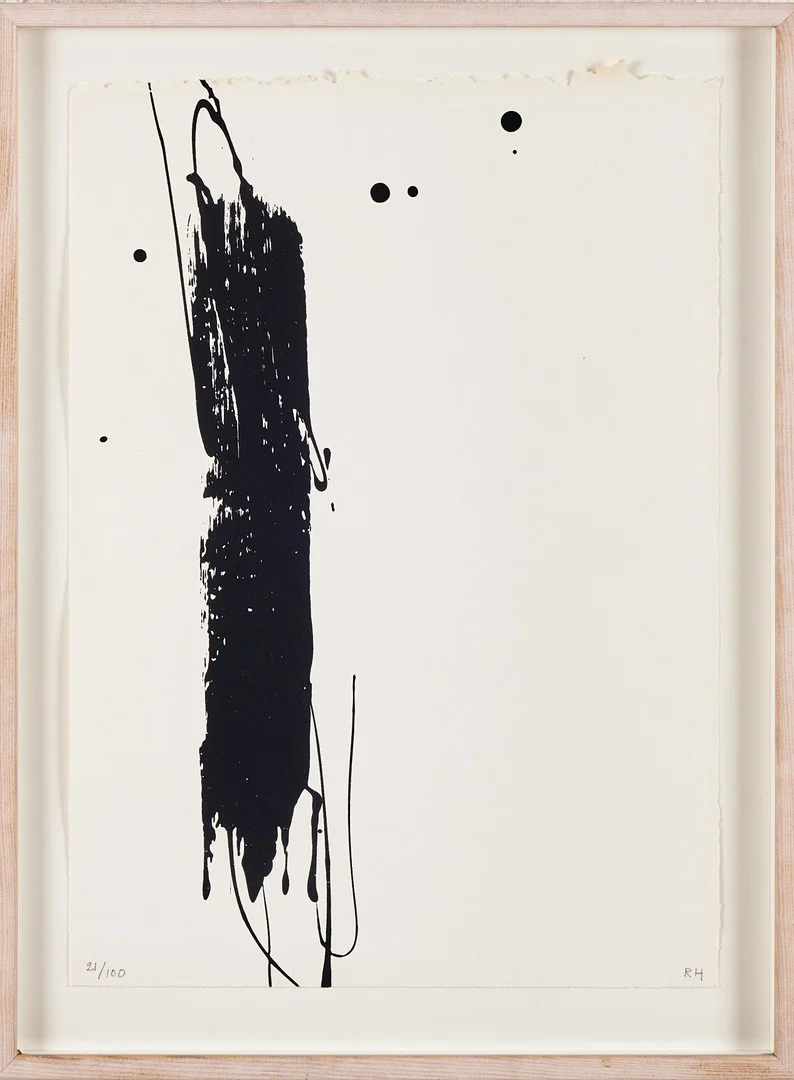 RUNE HAGBERG. Komposition, monogramsignerad, RH, numrerad 21/100, litografi. — Engravings & Prints — Stockholms Auktionsverk Magasin 5