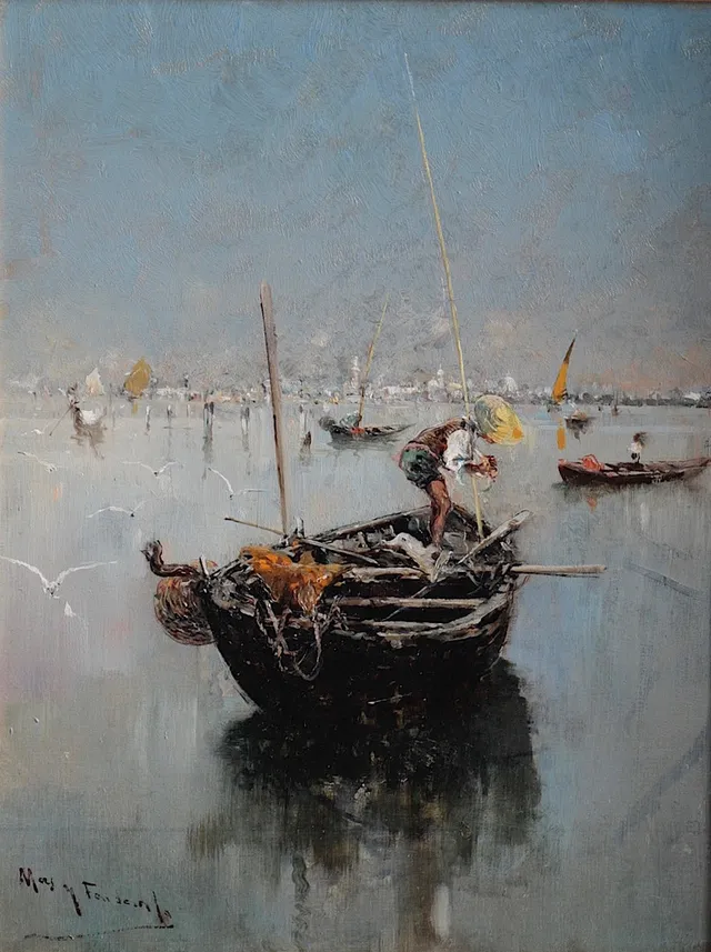 ARCADI MAS I FONDEVILA. Fishermen in Naples.