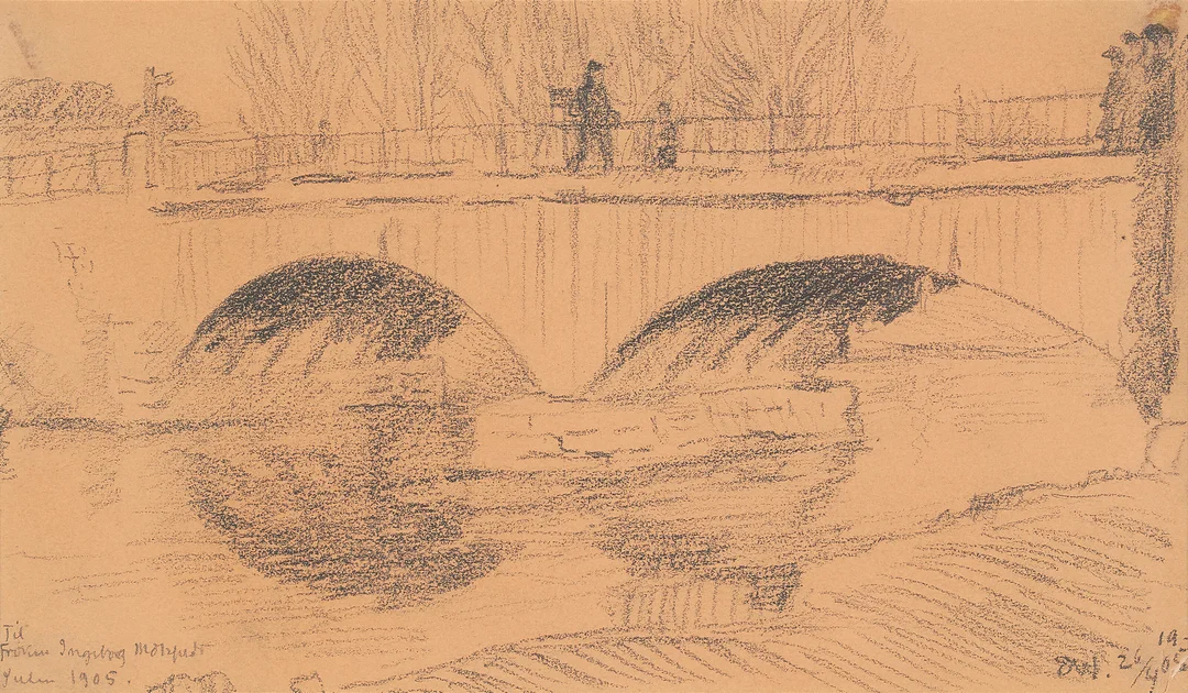 Werenskiold, Erik — Lysakerbroen, 1905 — Kunst/Øvrig billedkunst — Blomqvist