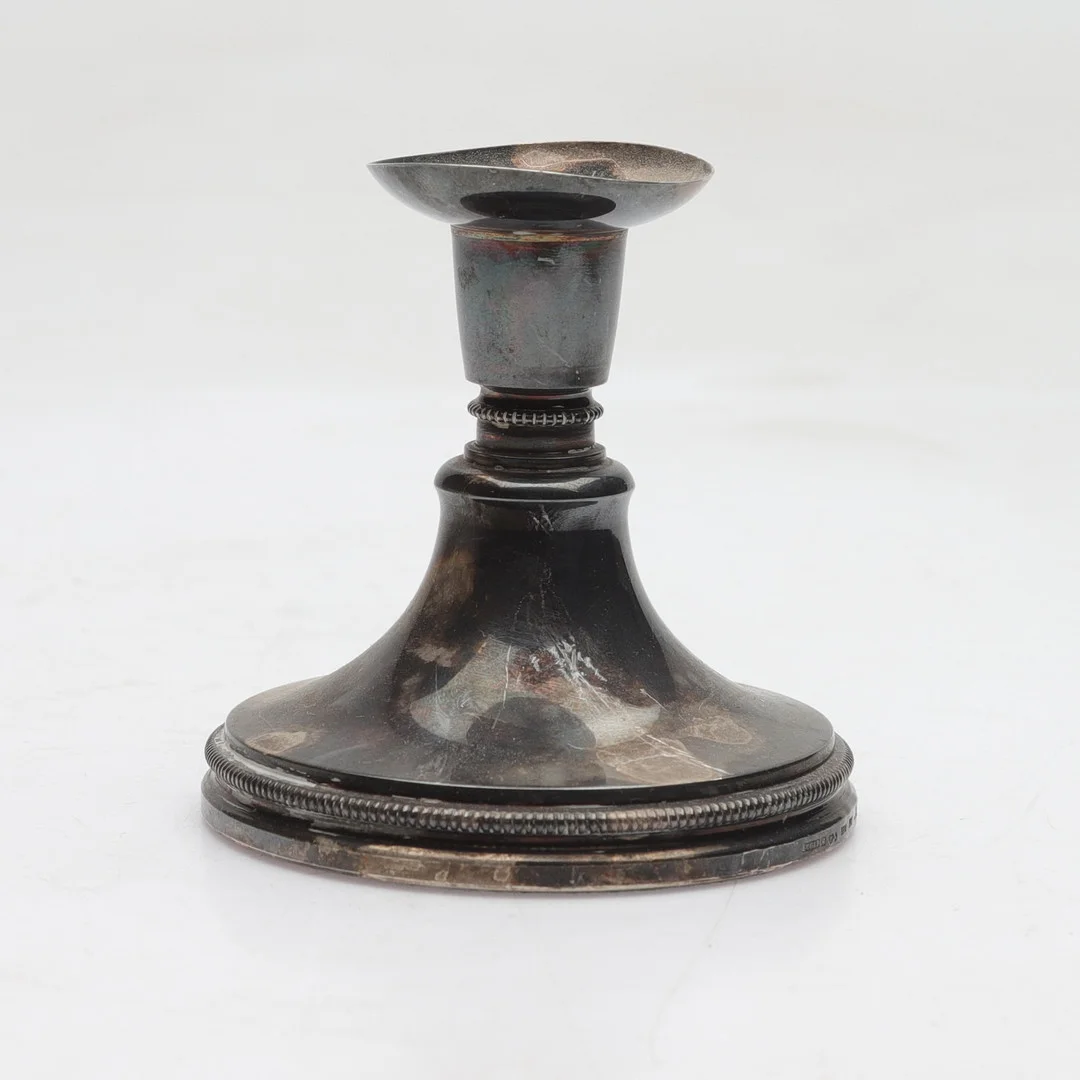 ERIC LÖFMAN. Ljusstake, silver, MGAB, 1976. — Candlesticks — Gomér & Andersson Norrköping