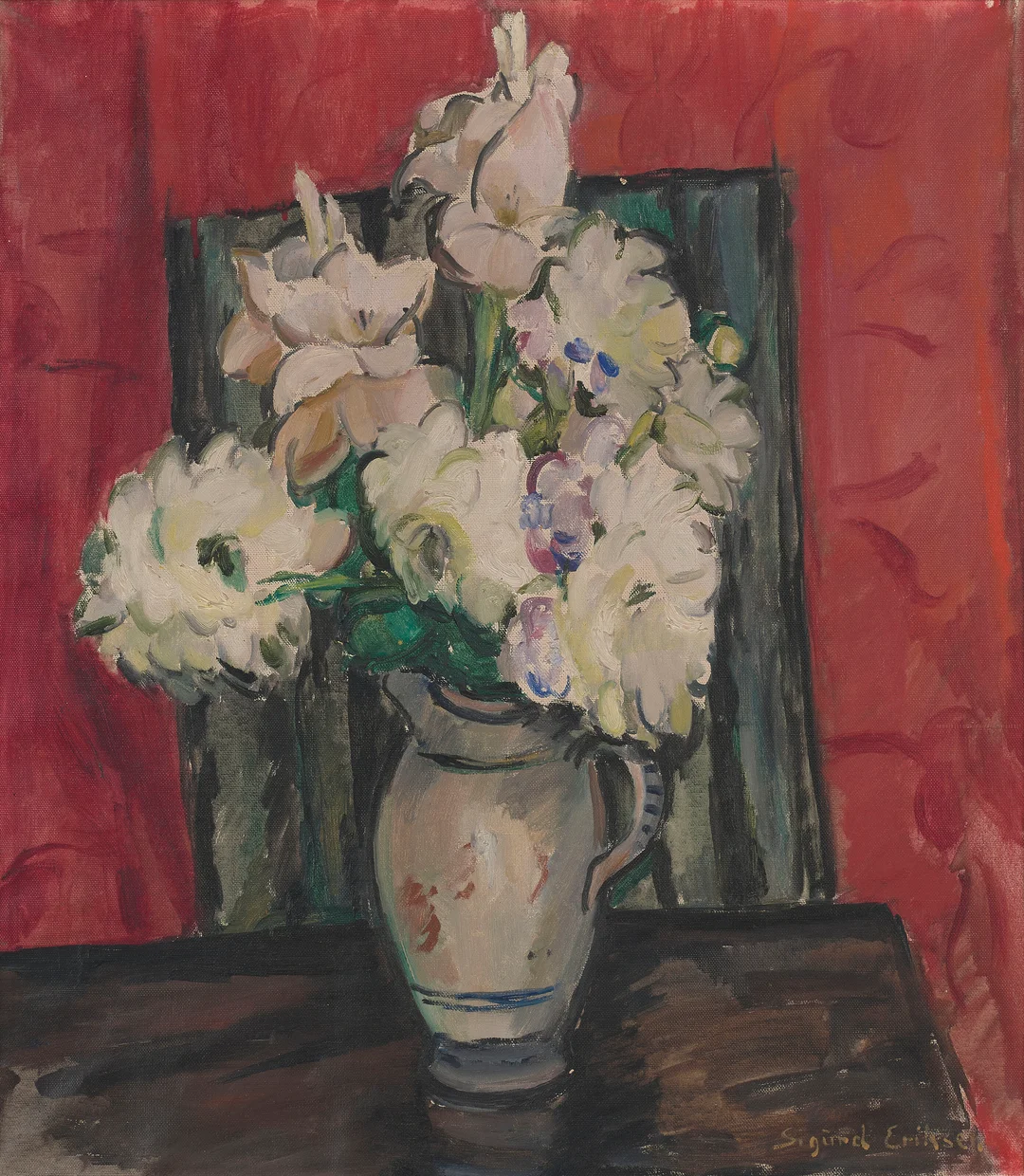 Eriksen, Sigurd — Oppstilling med blomster — Kunst/Maleri — Blomqvist