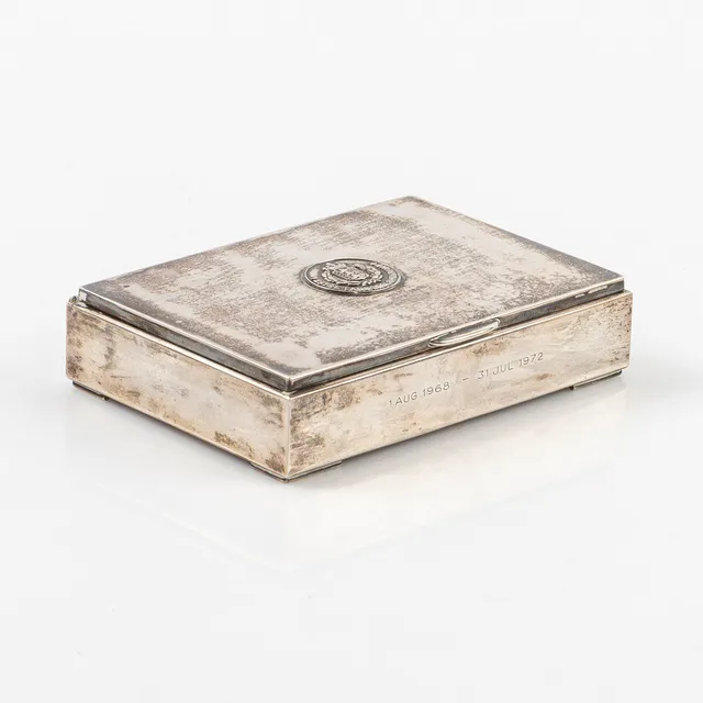 CIGARRSKRIN, sterlingsilver, märkt 925.