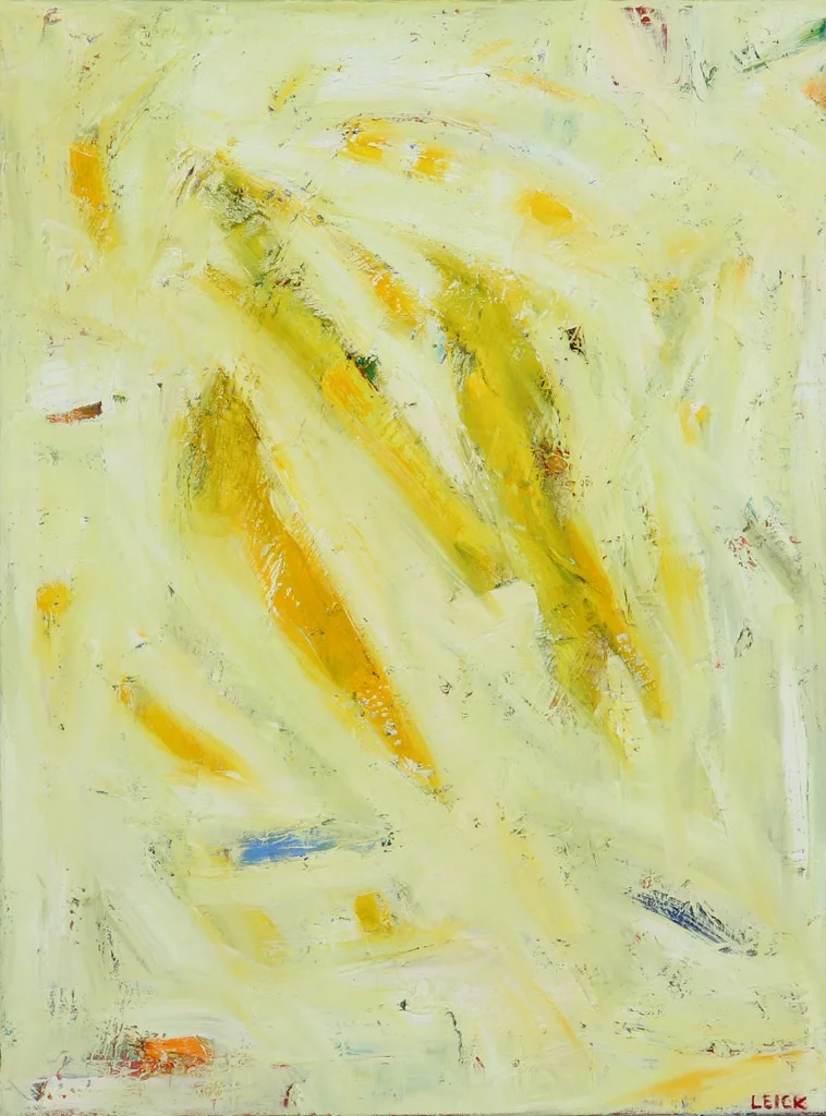Erling Leick. 'Sunspots', olie på lærred — Paintings and sculptures/Modern pictorial arts — Lauritz