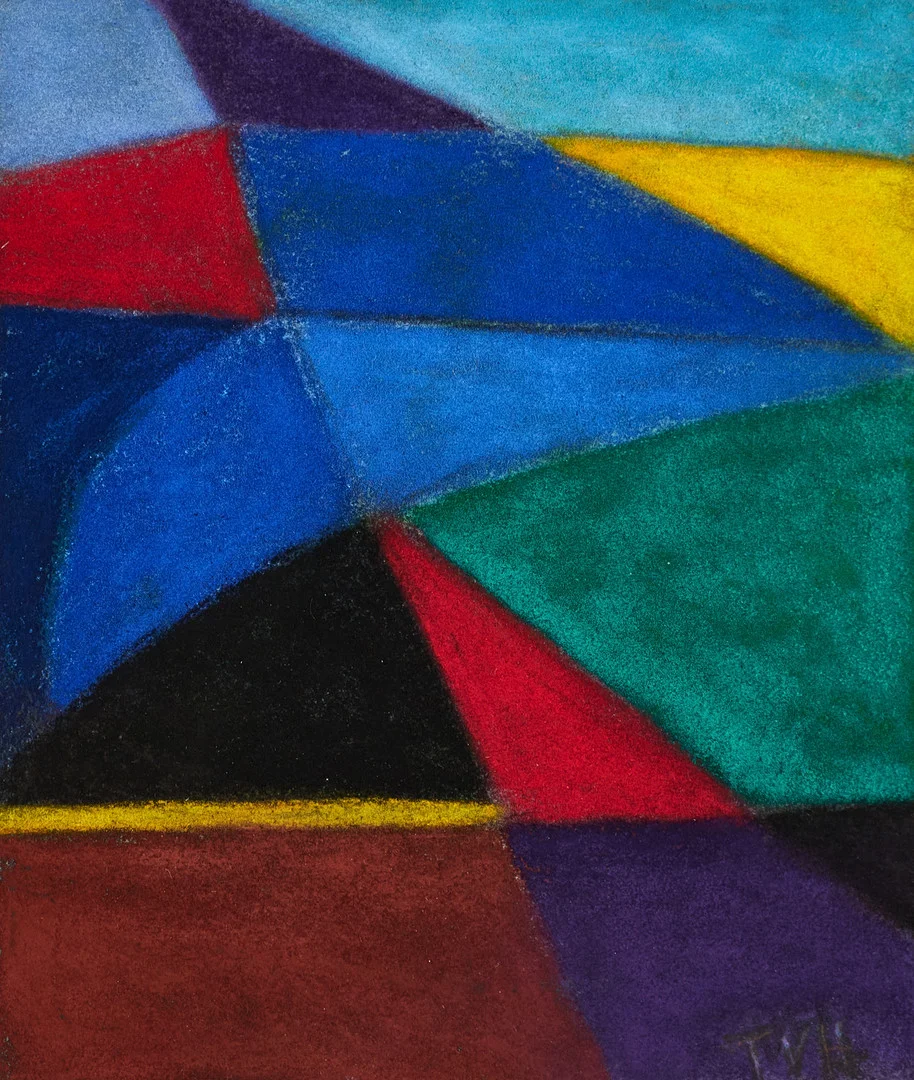 TORA VEGA HOLMSTRÖM (1880-1967). Komposition, monogramsignerad TVH, pastell. — Paintings — Crafoord Auktioner Stockholm