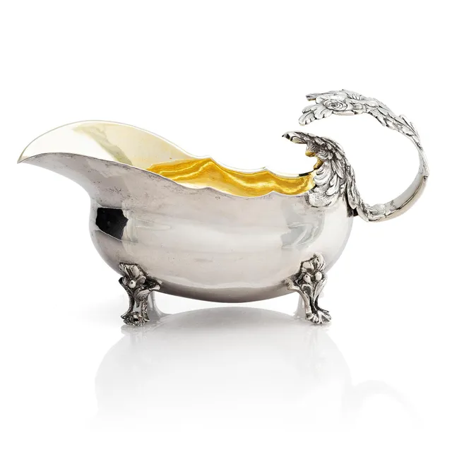 Pehr Zethelius, gräddsnäcka, silver, Stockholm 1771. Rokoko.
