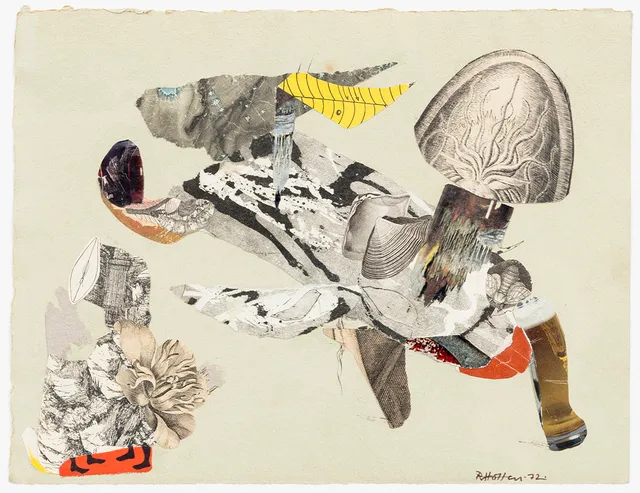 RAGNAR VON HOLTEN. Collage och blandteknik, signerad RvHolten och daterad 72.