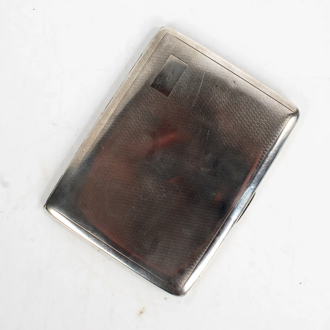 GEORGE V SILVER CIGARETTE CASE, CHESTER 1946, MAKER STEELE & DOLPHIN LTD. — Silver — Bishop & Miller