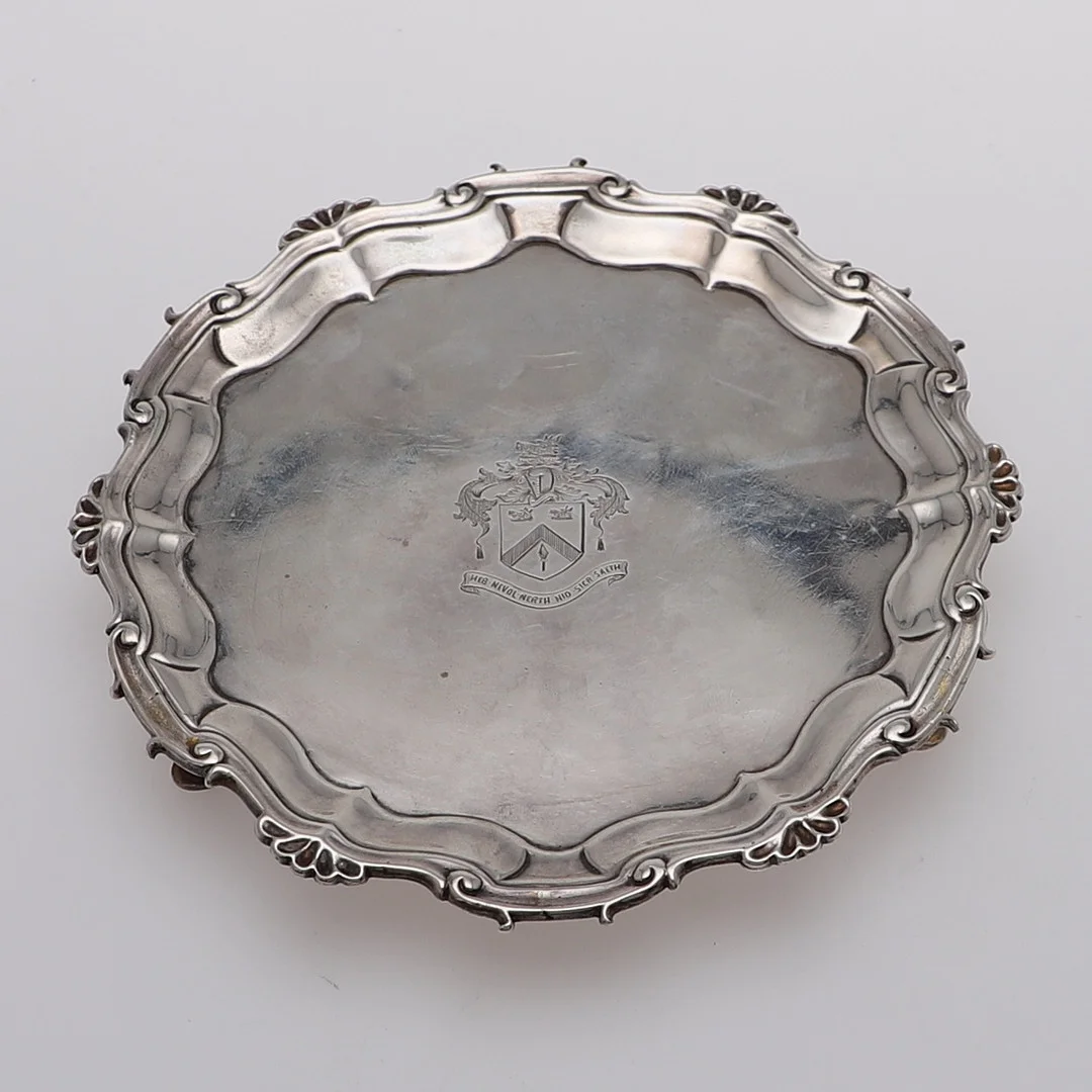 A GEORGE II WAITER. — Silver — Lawrences Auctioneers