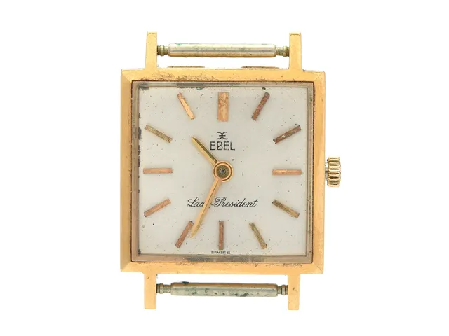 EBEL, Lady-President, Cal 78 (2512), Boett nr. 778015 / 1043, damur, 21,5 x 22 (29,5) mm, doublé (20 micron), manuell, plexiglas, skadad urtavla, ca 1965.