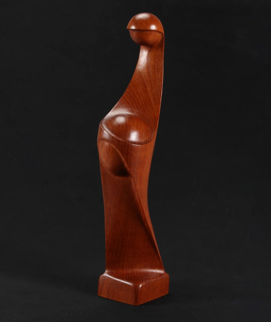 Ubekendt kunstner. Kvindefigur, teak — Paintings and sculptures/Sculptures — Lauritz
