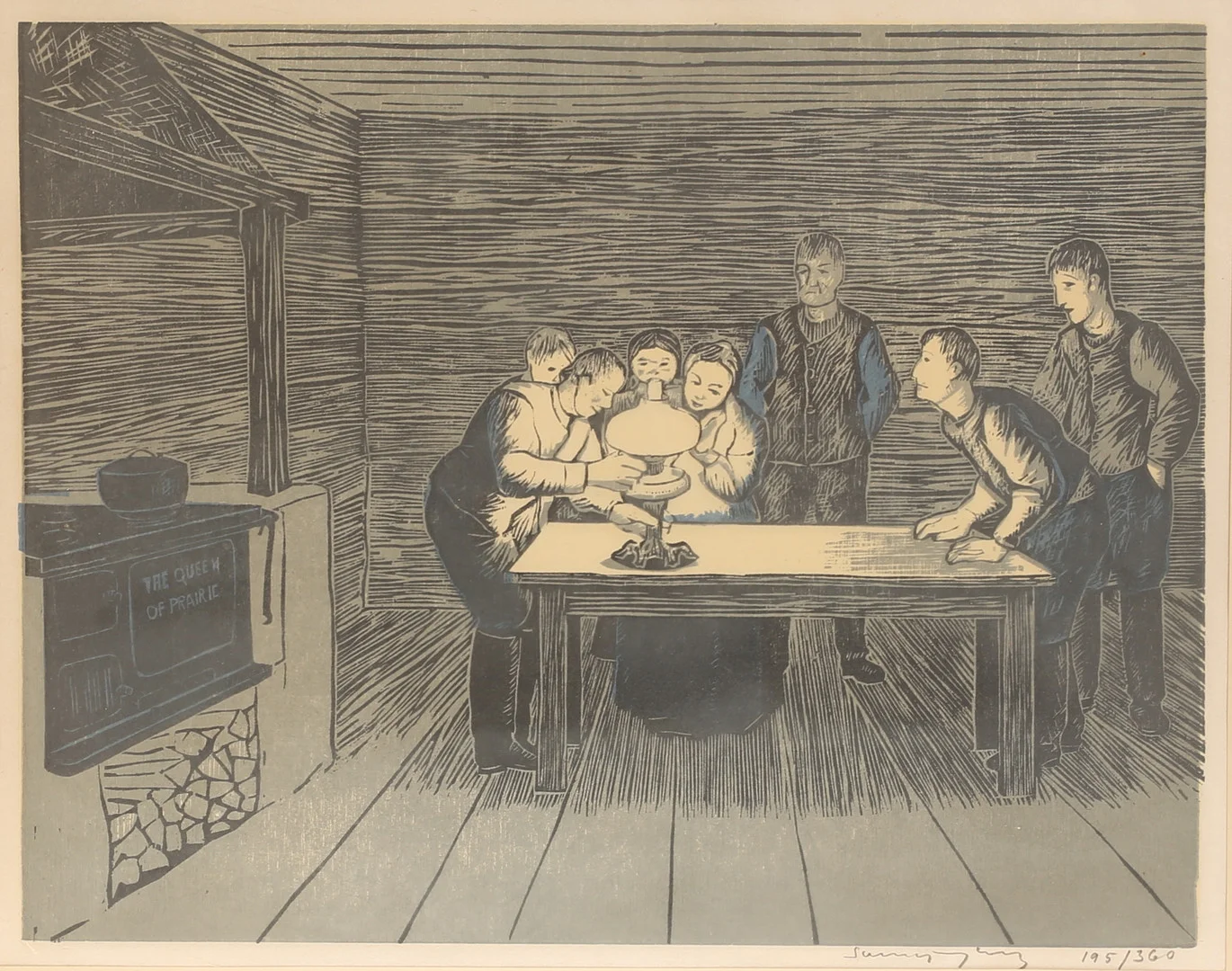 SVEN LJUNGBERG. Färglitografi, signerad och numrerad. — Engravings & Prints — RA Auktionsverket Norrköping