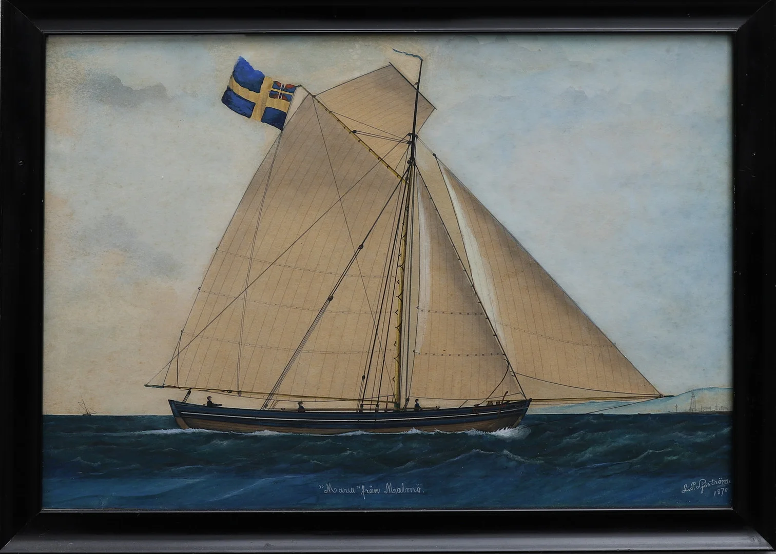 LARS PETTER SJÖSTRÖM. "MARIA FRÅN MALMÖ". — Paintings — Crafoord Auktioner Lund